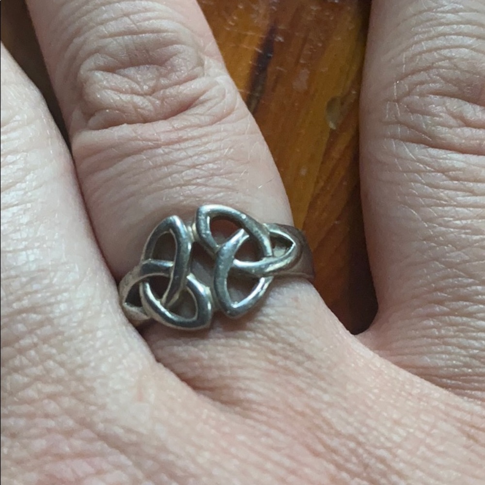 Silver Celtic design ring